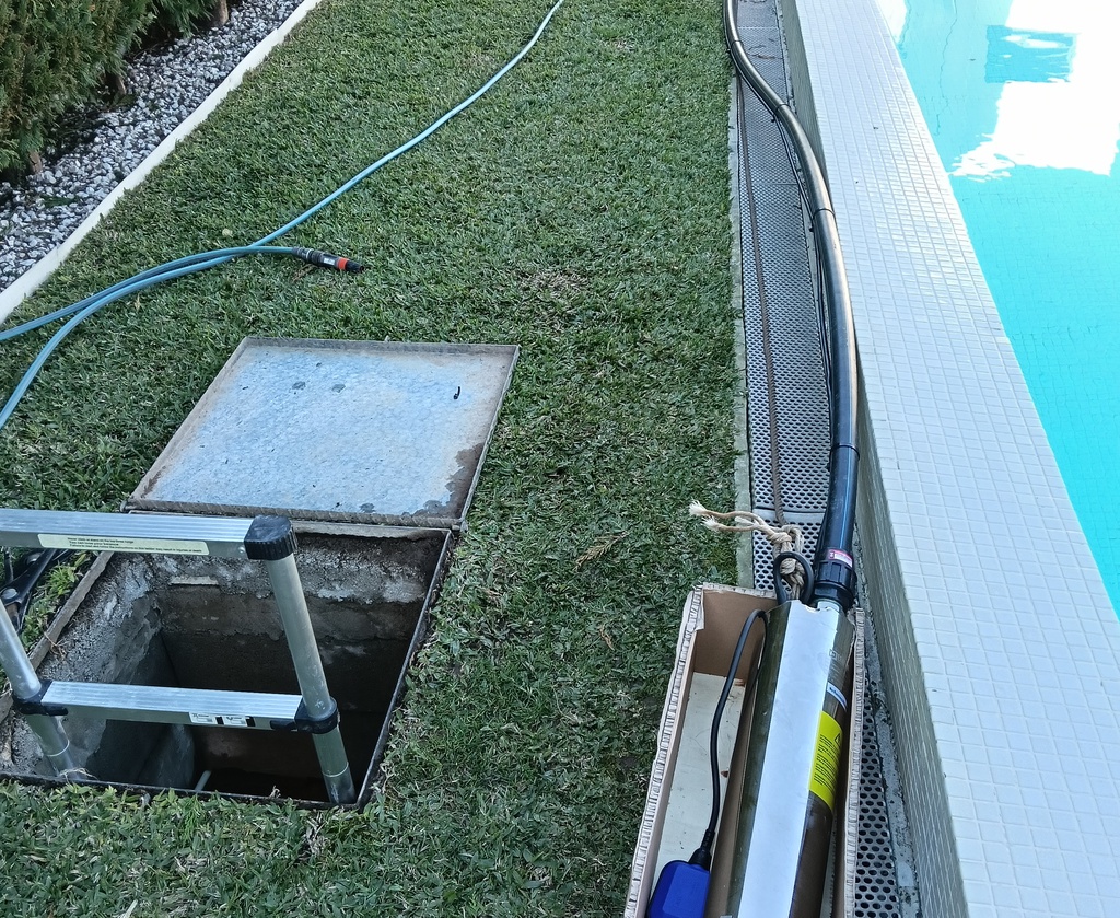 Bombagem de piscina